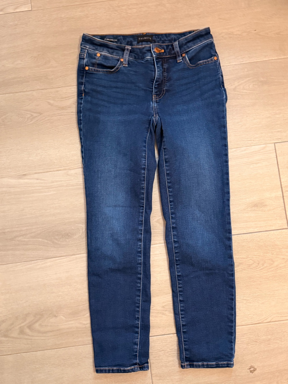 Talbots Women's Slim Ankle Jeans Blue Size 0 petite Torrance wash
